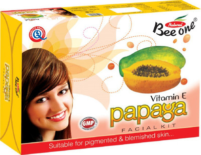 

BeeOne Unisex Papaya Facial Kit for All Skin Type (Pack of 1 Kit Set, ) 55 g