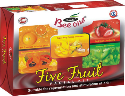 

BeeOne Unisex Five Fruit Facial Kit Set for All Skin Type 55 g