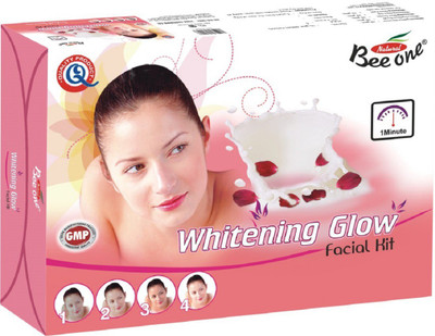 

BeeOne Unisex Whitening Glow Facial Kit for All Skin Type (Pack of 1 Kit Set, ) 55 g