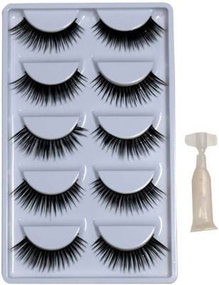 Make line Eyelash Day and Night Pack with Glue(Pack of 5)