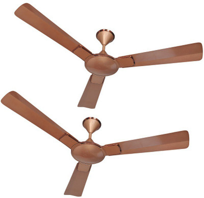 

QUALX IX NA 3 Blade Ceiling Fan(GOLD, Pack of 2)