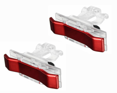 

LIFEMUSIC Red Metal PUBG & Shooting Gaming Triggers / Joystick Compatible for All Smartphones | Sensitive Shoot / Aim Buttons L1 R1 Trigger Mobile Game Controller Gaming Accessory Kit(Red, Transparent, For Android, iOS)