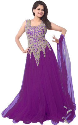 MF Retail Cotton Blend Embroidered Salwar Suit Material