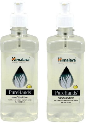 

Himalaya Purehands Lemon Hand Sanitizer 2 Pc X 500 ml(1000 ml, Pump Dispenser, Pack of 2)