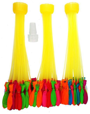 BashNSplash Solid Holi Water Balloon Amazing 3 Bunch O Balloon Combo Balloon(Yellow, Pack of 111)