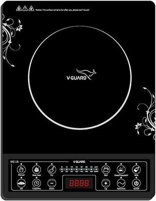 

V-Guard VIC-15 Induction Cooktop(Black, Push Button)