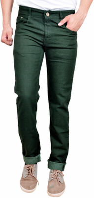 STUDIO NEXX | Regular Men Dark Green Jeans