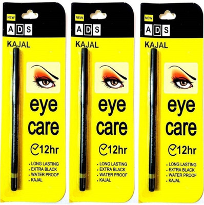 

ADS Kajal Waterproof Long-Lasting (1.05g Pack Of 3) (Black)(Deep Black)