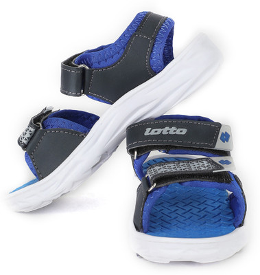 

Lotto Boys & Girls Velcro Sports Sandals(Black, Black/ blue/ white