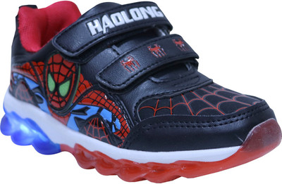 

FEETWELL Boys Velcro Sneakers(Black