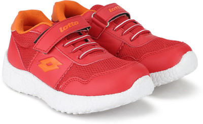 

Lotto Boys & Girls Lace Running Shoes(Red, Red/ orange/ white