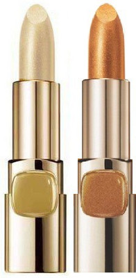 

tanvi27 LUXURIOUS COLOR MULTIPURPOSE GOLD EXTRACT LIPSTICK(GOLD RUSH, ROSE GOLD)