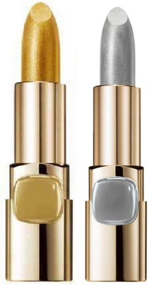 

Gabbu EXCELLENT UNIQUE AND LUXURIOUS METALLIC LIPSTICK USE FOR MULTIPURPOSE(24K GOLD, CRUSH SILVER)