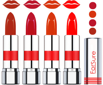 

Forsure Rich Colour Velvet Matte Lipstick (set of 4 Lipsticks)(Light Brown,Light Brown,Urban Brown,Tangy Orange)