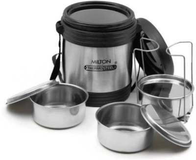 MILTON Thermosteel Legend 3 Container Stainless Steel Lunch box (690 ml) 3 Containers Lunch Box(690 ml)