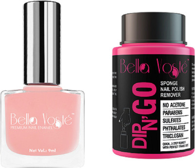 Bella Voste Nail Polish Kit CORAL FLORAL Glossy 89 ml Pack of 2(Pack of 2)