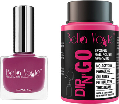 

Bella Voste Nail Polish Kit PASSIONATE PLUM Glossy 89 ml Pack of 2(Pack of 2)