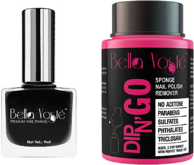 

Bella Voste Nail Polish Kit BLACK BEAUTY Glossy 89 ml Pack of 2(Pack of 2)