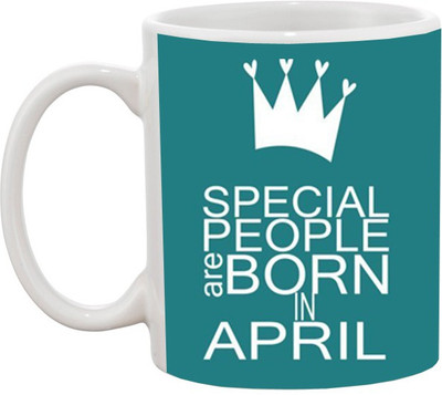 ARTBUG Born in April - 793 Ceramic Coffee Mug(350 ml)