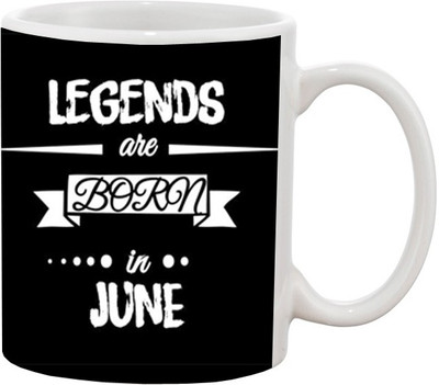 ARTBUG Legends are Born in June - 837 Ceramic Coffee Mug(350 ml)