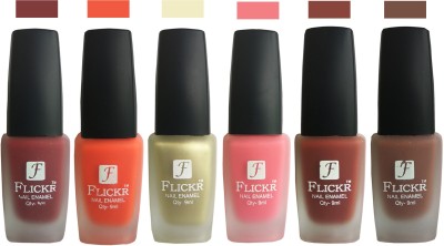 

Flickr VELVET MATTE NAIL POLISH Reddish Maroon,Orange,Golden,Peach,Nude,Brown(Pack of 6)