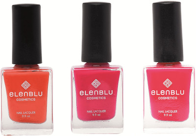 

Elenblu Brickola, Lilac Fling & Mauve Taupe - (9.9ml Each) Matte Nail Polish(Pack of 3)