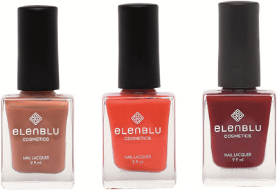 

Elenblu Tarnished Copper, Brickola & Inflamed Rose - (9.9ml Each) maroon(Pack of 3)