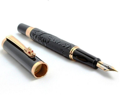 

Hayman Dikawan Dragon Carved 24 CT Gold Plated Fountain Pen