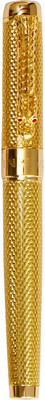 Hayman Jinhao 1200 Golden Dragon Carved Roller Ball Pen