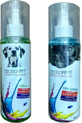 

pawsitively Pet safari and urban pet , Eliminates unpleasant odour, Leaves your pet smelling fresh best Deodorant , perfume 200 ml pack of 2 combo pack Deodorizer(200 ml, Pack of 2)