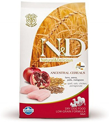 

farmina Farmina N&D Low Grain Chicken and Pomegranate Puppy Food, 2.5 kg (Medium) Chicken, Vegetable 10 kg Dry Dog Food