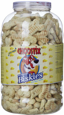 

Choostix Multigrain Biskies Real Cheese Dog Biscuits Cheese Dog Treat(1 kg)