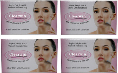 

Clearwin Soap for Spots Acne & Oily Skin Bar(300 g, Pack of 4)