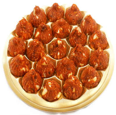 Ghasitaram Gifts Pack of 21 Kaju Figs/ Anjeer Modaks Box(21 x 20 g)