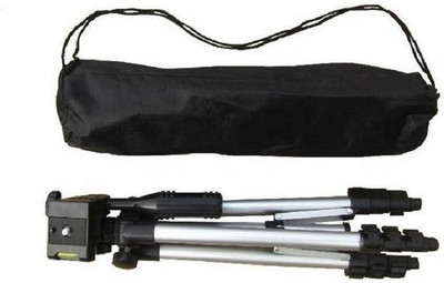 

Datalact tripod Portable Adjustable Tripod Kit(Silver, Black, Supports Up to 3200 g)