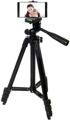 

webster Universal Tripod Portable & Foldable Camera - Mobile Tripod A1 With Mobile Clip Holder Bracket | Fully Flexible Mount Cum Tripod | Stand with Three-dimensional Head & Quick Release Plate + Black Carry Bag for Cameras | Camcorders Tripod Tripod ( S
