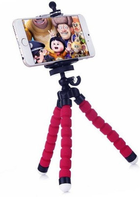 

ESCHEW Foldable Octopus Mini Tripod Stand for Mobile Camera , DSLR , Smartphone & Action Cameras Tripod(Red, Supports Up to 500 g)