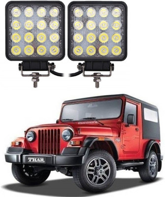 ARN 83Square Shape Sixteen Led Fog Light For Back Up Lamp Car LED for Mahindra (12 V, 48 W)(Thar, Pack of 2)