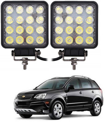 AUTOGARH Square shape 16 LED Fog Lamp For Captiva Headlight Car, Motorbike, Truck, Van LED for Chevrolet (12 V, 48 W)(Captiva, Pack of 2)