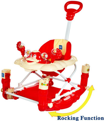 

MeeMee Musical Walker & Rocker With Parent Rod(Red)