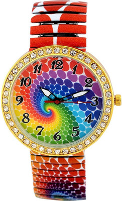 

Pappi Boss Multicolor Rainbow Bracelet Band Watch - For Women
