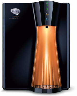 

Pureit Copper+Mineral RO+UV+MF 8 L RO + UV Water Purifier(black & copper)