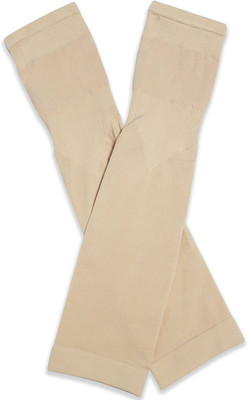 SoSh Cotton Arm Sleeve For Men & Women(Free, Beige)
