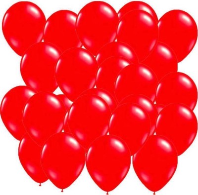 Mehta Solid RED color Balloons - Extra Premium Quality (100 Pcs) Balloon(Red, Pack of 100)