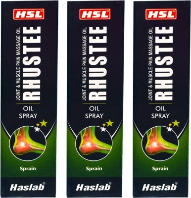 HASLAB RHUSTEE OIL SPRAY-JOINT & MUSCLE PAIN MASSAGE OIL(PACK OF 3) Spray(3 x 50 ml)