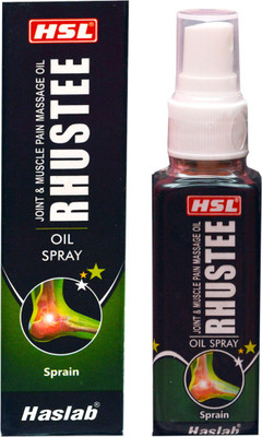 

HASLAB RHUSTEE OIL SPRAY-JOINT & MUSCLE PAIN MASSAGE OIL Spray(50 ml)