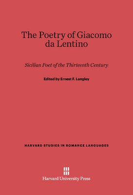 The Poetry of Giacomo da Lentino(English, Electronic book text, unknown)