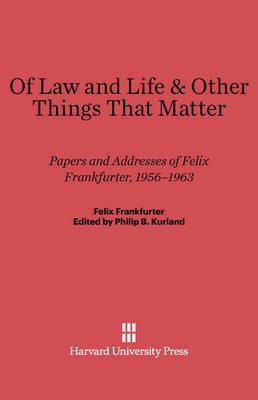 Of Law and Life & Other Things That Matter(English, Electronic book text, unknown)