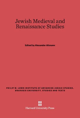 Jewish Medieval and Renaissance Studies(English, Electronic book text, unknown)