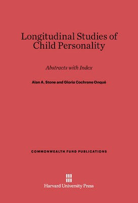 Longitudinal Studies of Child Personality(English, Electronic book text, Stone Alan A.)